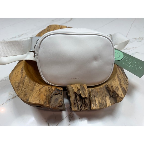 STATE Bags Handbags - STATE Bags Bennett Fanny Pack White Vegan Leather Belt Bag Crossbody NEW